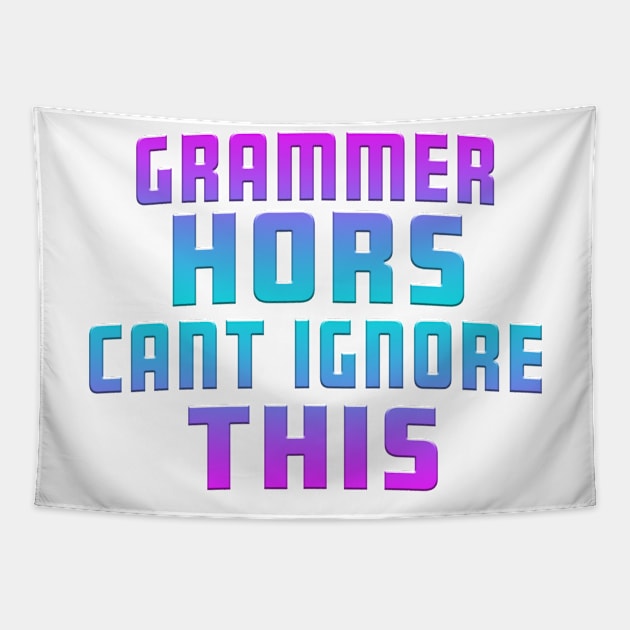 Grammer Hors Cant Ignore This Blues Tapestry by Shawnsonart