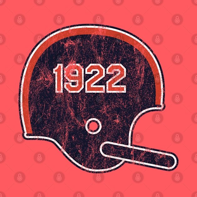 Chicago Bears Year Founded Vintage Helmet by Rad Love