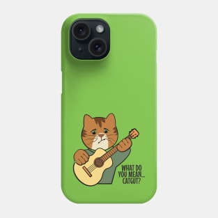 Funny Cat Guitar Music Humor Phone Case