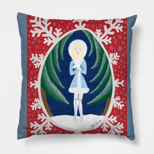 Snegurochka (Fairy Tale Fashion Series 3) Pillow