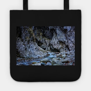 River in a canyon Tote