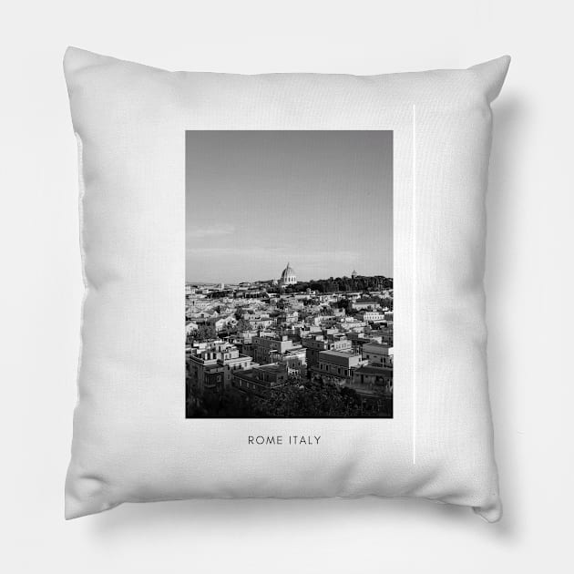 Rome Travel Poster Print City View Pillow by simplythewest