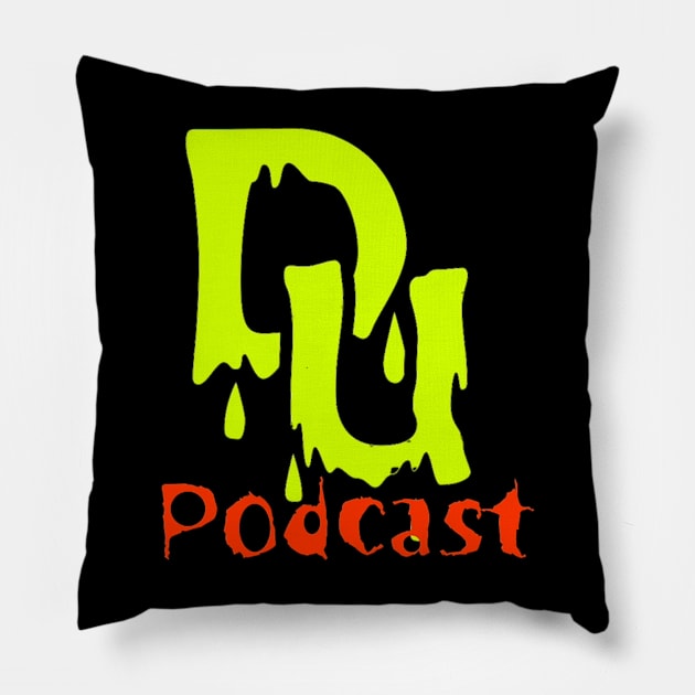 DU Podcast Halloween Time Pillow by jpitty23