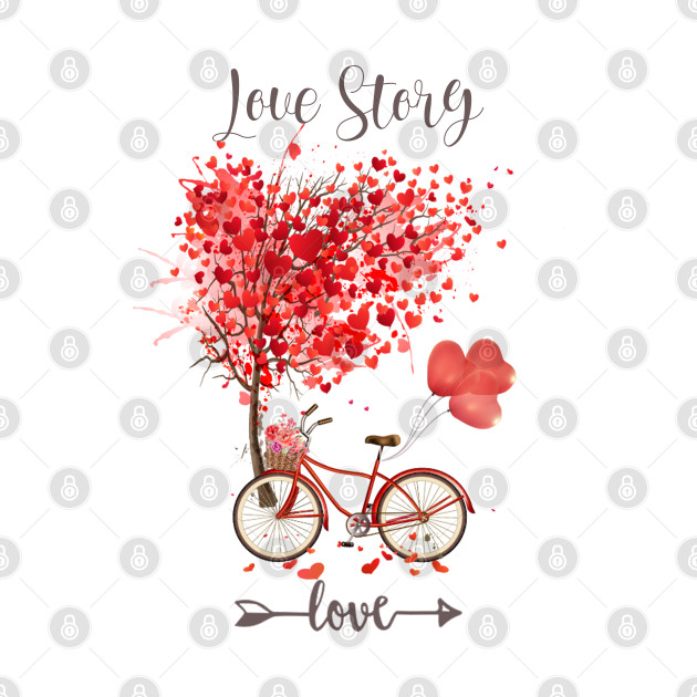 love story and red hearts my valentines by Aekasit weawdee