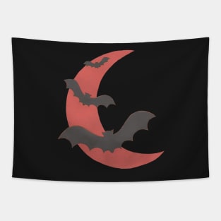 Halloween, Bats about the Moon Tapestry