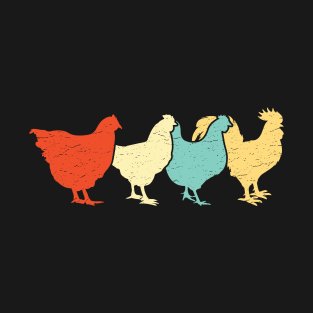 Chicken Retro Vintage Poultry Farmer Women Men Farm Lover T-Shirt