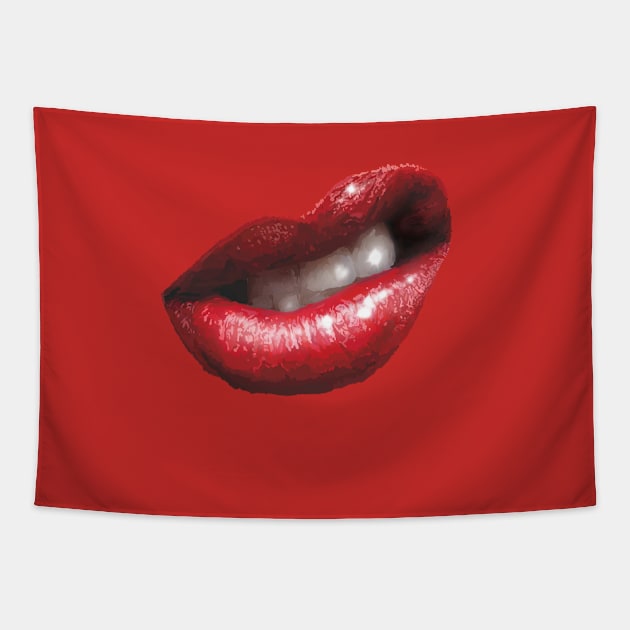 Lippen Tapestry by sibosssr