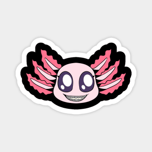 Axolotl with braces Magnet