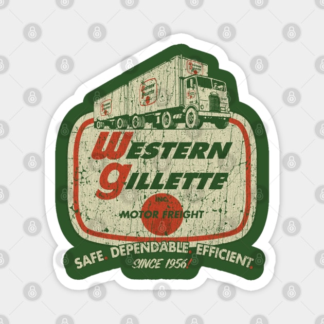 Western Gillette Motor Freight 1956 Magnet by JCD666