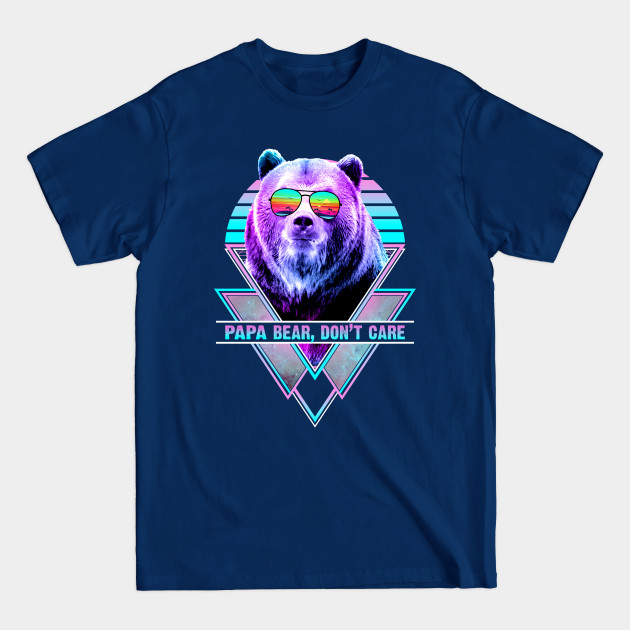 Disover Bear Vintage Retro Vaporwave Beach Vibe - Bear Retro Vaporwave Beach Vibe - T-Shirt