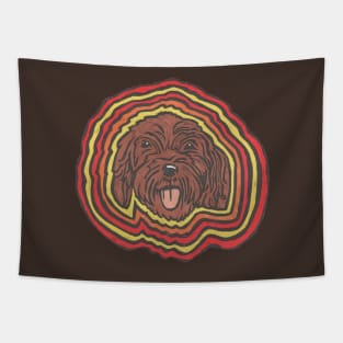 Disco Dog, Crazy Cockerpoo, Cockapoo, Lover Tapestry