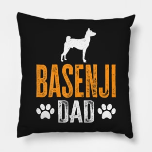 Basenji Dad Gift Dog Daddy Basenji Father Day Pillow