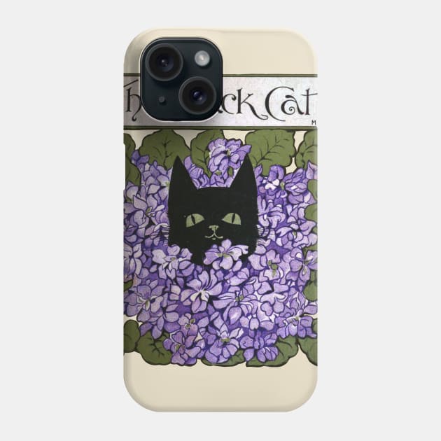 The Black Cat 1898 Phone Case by kg07_shirts