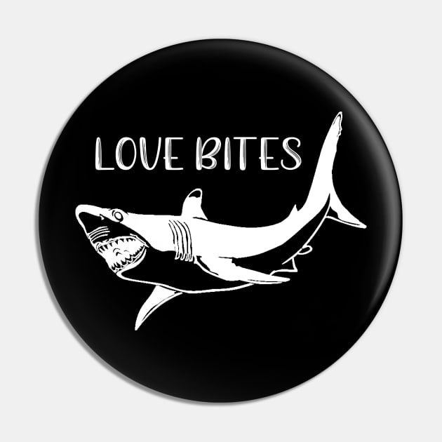 Love Bites Shark Pin by DANPUBLIC