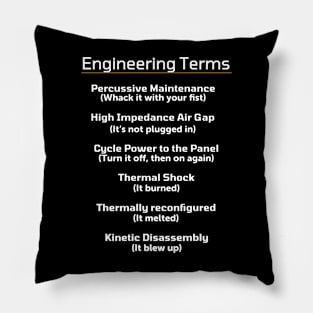 Engineering Terms Pillow
