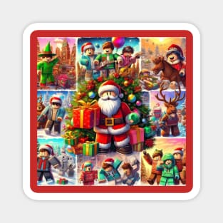 Rblox christmas design Magnet