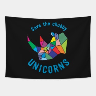 Save the Chubby Unicorn Tapestry