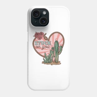 Stuck on You, Western Valentines Day Phone Case