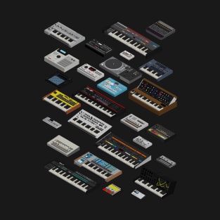 Synthesizer and Drum Machine Lover T-Shirt