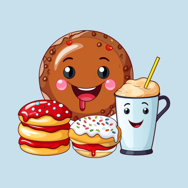 Donut kawaii  junk food T-Shirt cute  funny by nonagobich