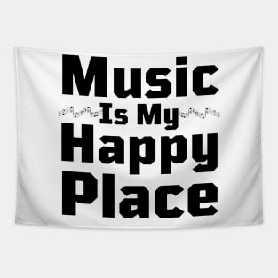 Music Is My Happy Place Tapestry