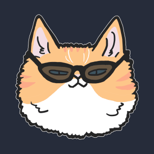 Cute awesome cat with sunglasses T-Shirt