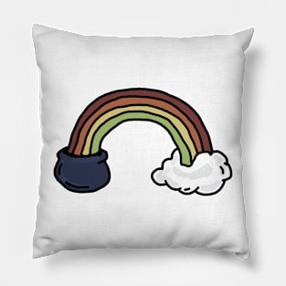 rainbow pot Pillow