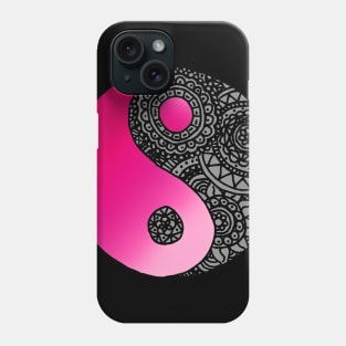 Pink Zen Mandala Yin Yang Phone Case