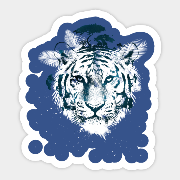 White Tiger Final - - Sticker | TeePublic