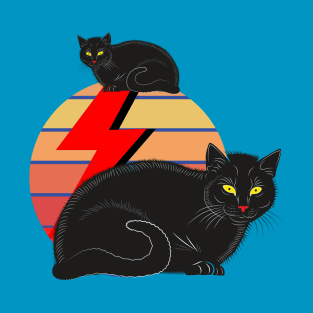 Cat black power-dualisme-in-the-moon2 T-Shirt