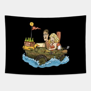 Schwimmwagen amphibious car. Tapestry