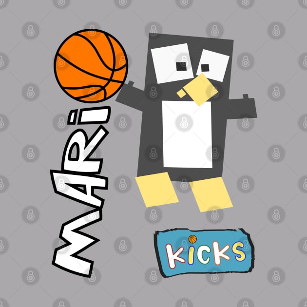 Mario The Ballin' Baby Penguin (Aqua KICKS sticker) by WavyDopeness