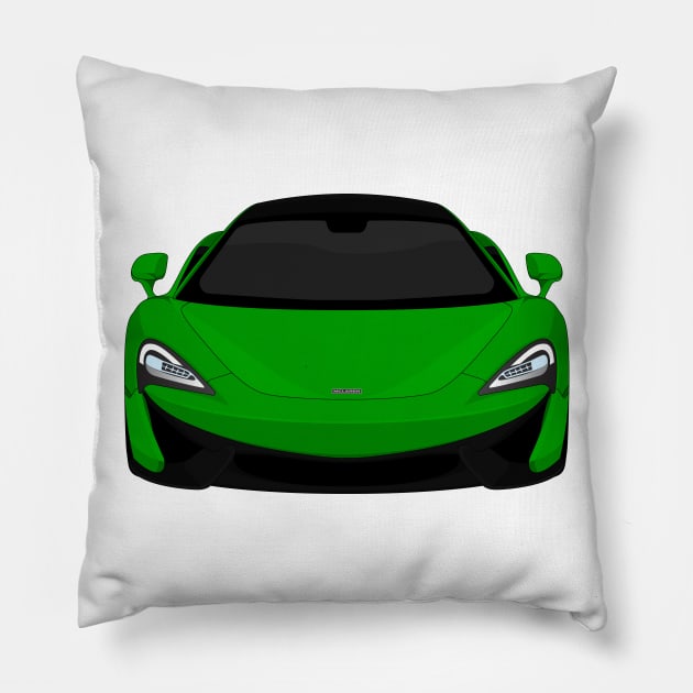 MCLAREN 570S GREEN Pillow by VENZ0LIC