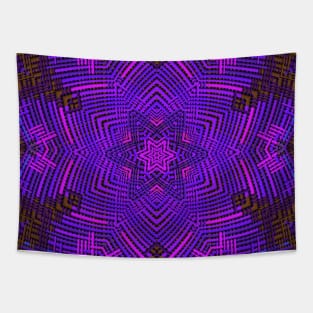 Weave Mandala Pink Purple and Blue Tapestry