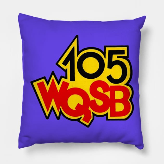 105 WQSB Radio Pillow by danhordarwin