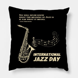 International Jazz Day Pillow