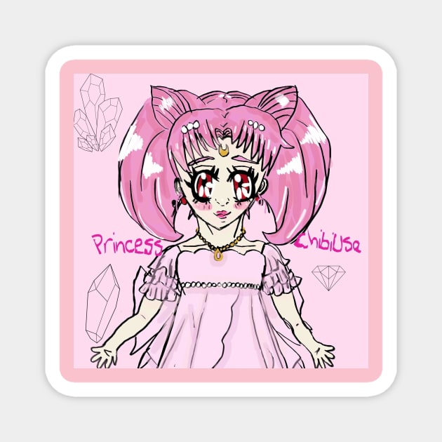 Chibiusa fanart Magnet by Crimson Rose