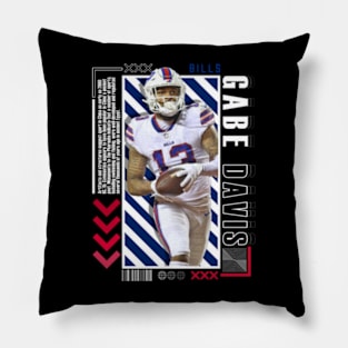 Gabe Davis Paper Poster Version 10 Pillow