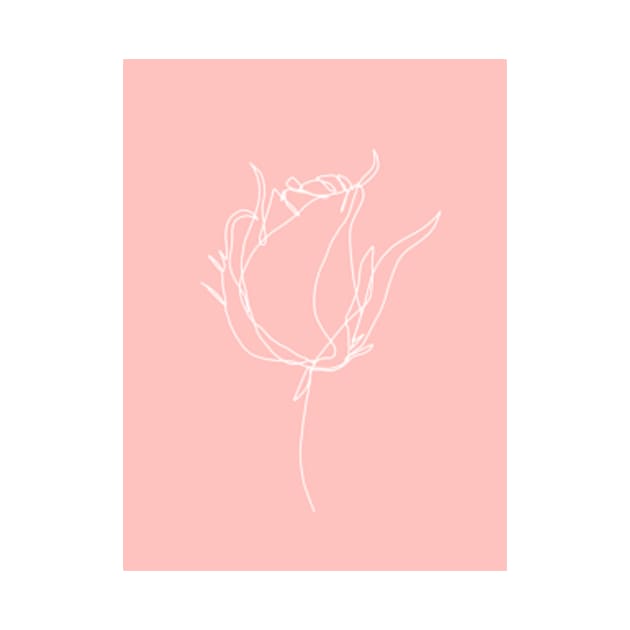 Pink Petal Flower by Doodle Intent