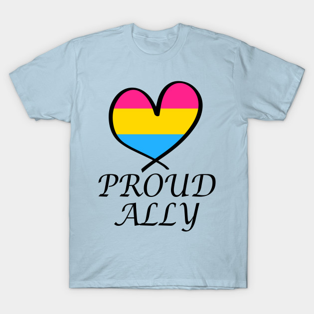 Discover Proud Ally LGBT Gay Pride Month Pansexual Flag - Gay Ally - T-Shirt