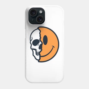 Skull and Smile emoticon Phone Case