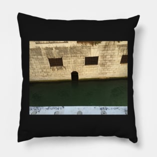 Venice, Italy: Old Prison at the Doges Palace Pillow