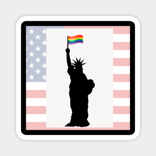 Statue of Liberty -USA- LGBT Magnet