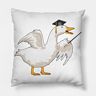 Duck Professor Cylinder Pillow