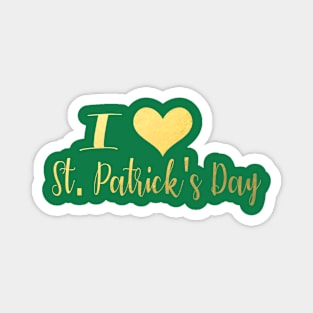 I Love St. Patrick's Day Magnet