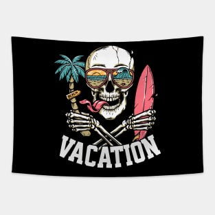 Vacation Skull Tapestry