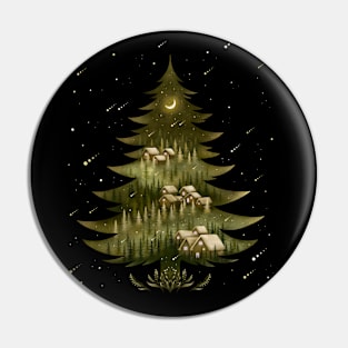 Holy Night Forest Pin