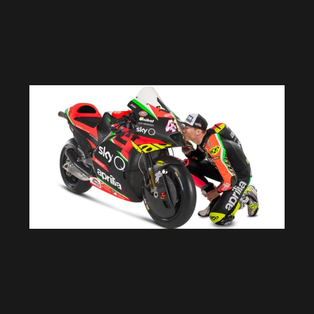 Aleix Espargaro and his motorcycle by Adadita