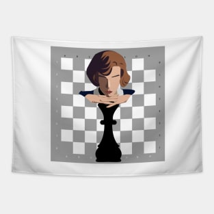 The Queens Gambit Chessboard Tapestry