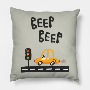 Beep Beep Traffic Light Car Pillow